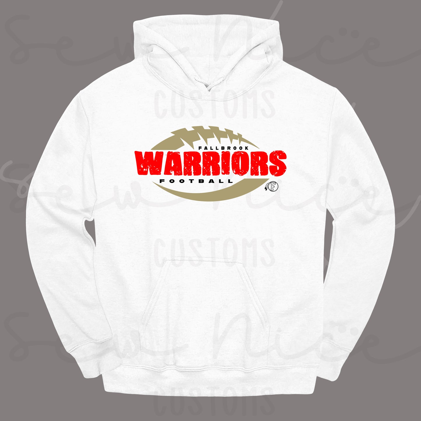 Distressed Fallbrook Warriors - Hoodie