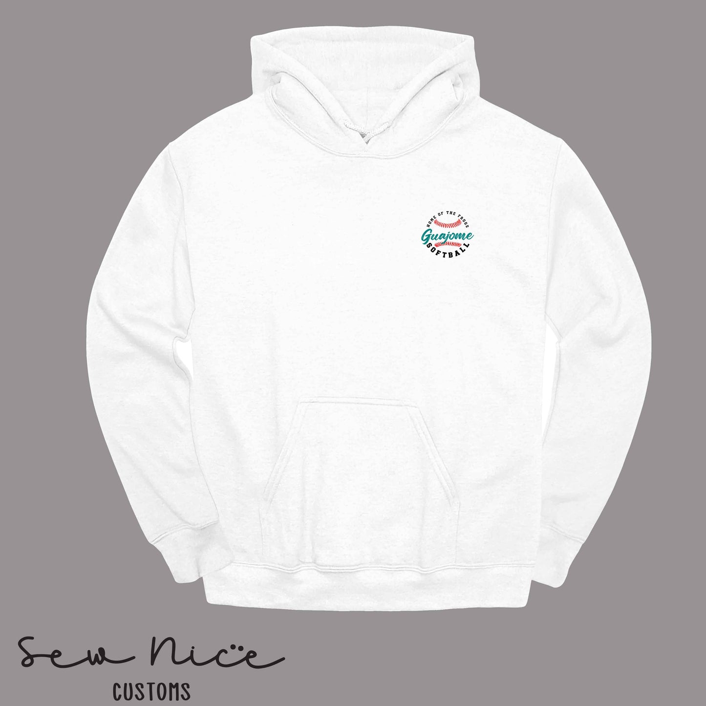 Guajome Circle Softball- Unisex Adult/Youth Hoodie