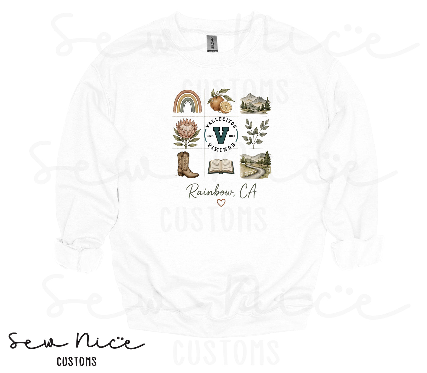 Rainbow Collage- Unisex Crewneck Sweatshirt