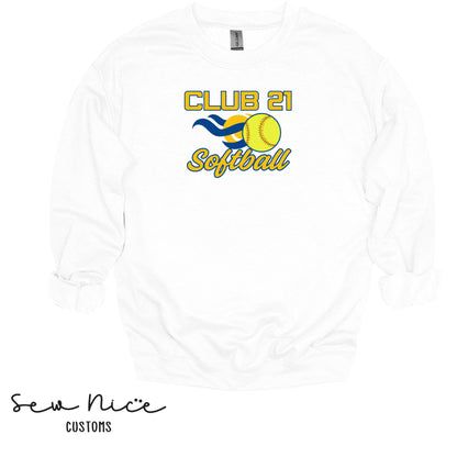 Club 21 Softball- Unisex Adult/Youth Crewneck Sweatshirt