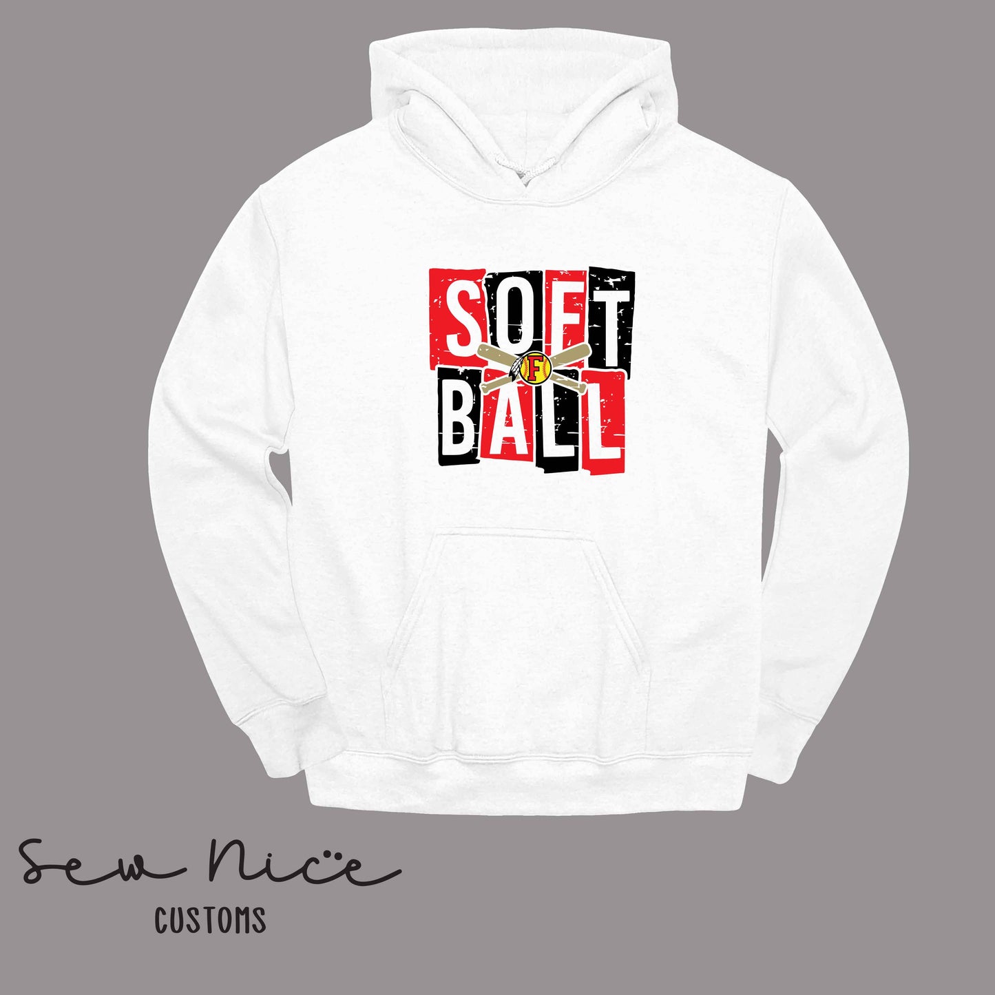FHS Softball Blocks- Unisex Adult/Youth Hoodie