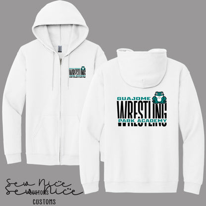 Guajome Tall WRESTLING Design- Unisex Adult/Youth Full Zip Hoodie