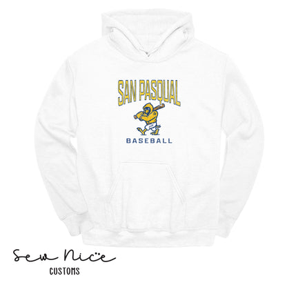San Pasqual Baseball Mascot- Unisex Adult/Youth Hoodie