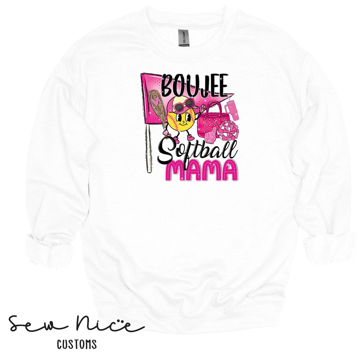 Boujee Mama- Unisex Crewneck Sweatshirt