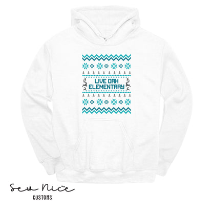Live Oak Elementary Winter Design- Unisex Adult/Youth Hoodie