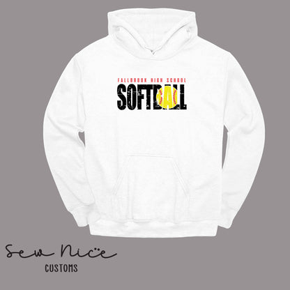 Fallbrook High School Softball- Unisex Adult/Youth Hoodie