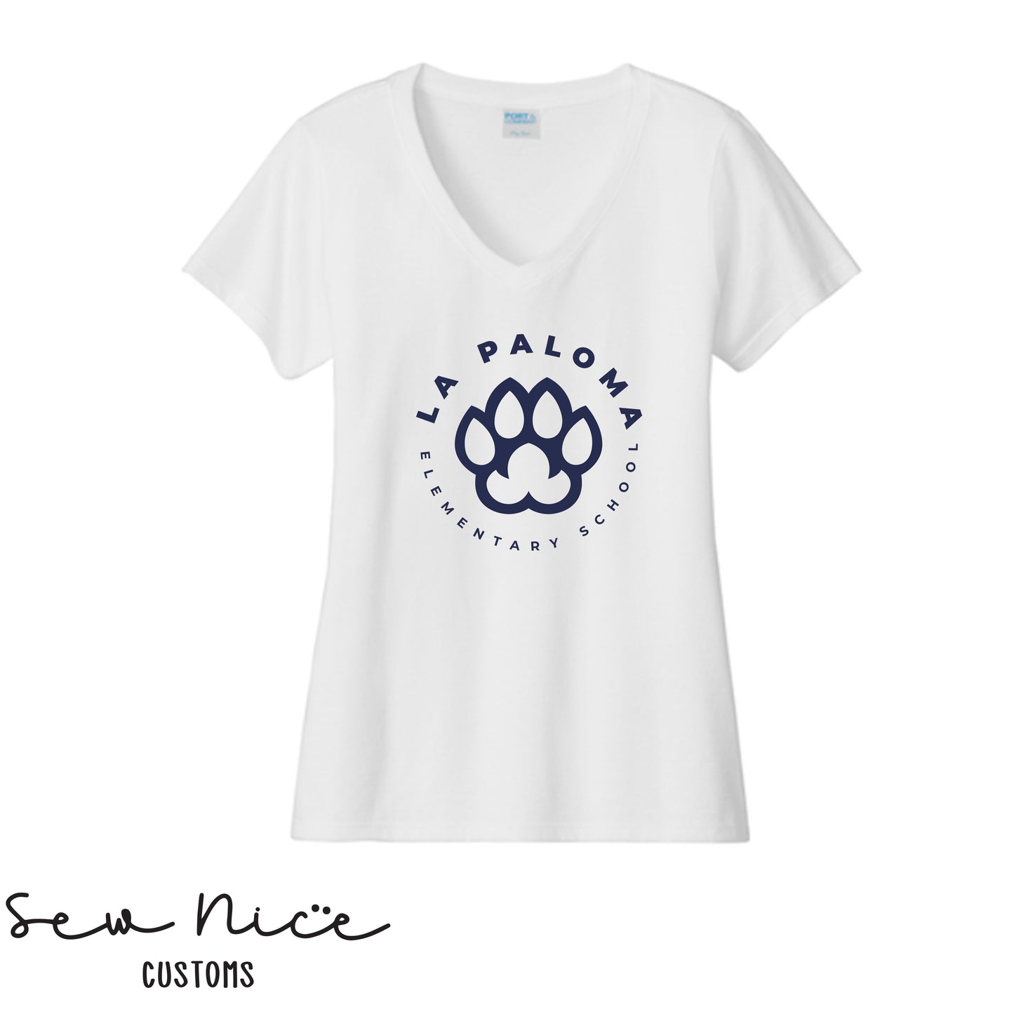 La Paloma Logo- Ladies V-Neck Shirt