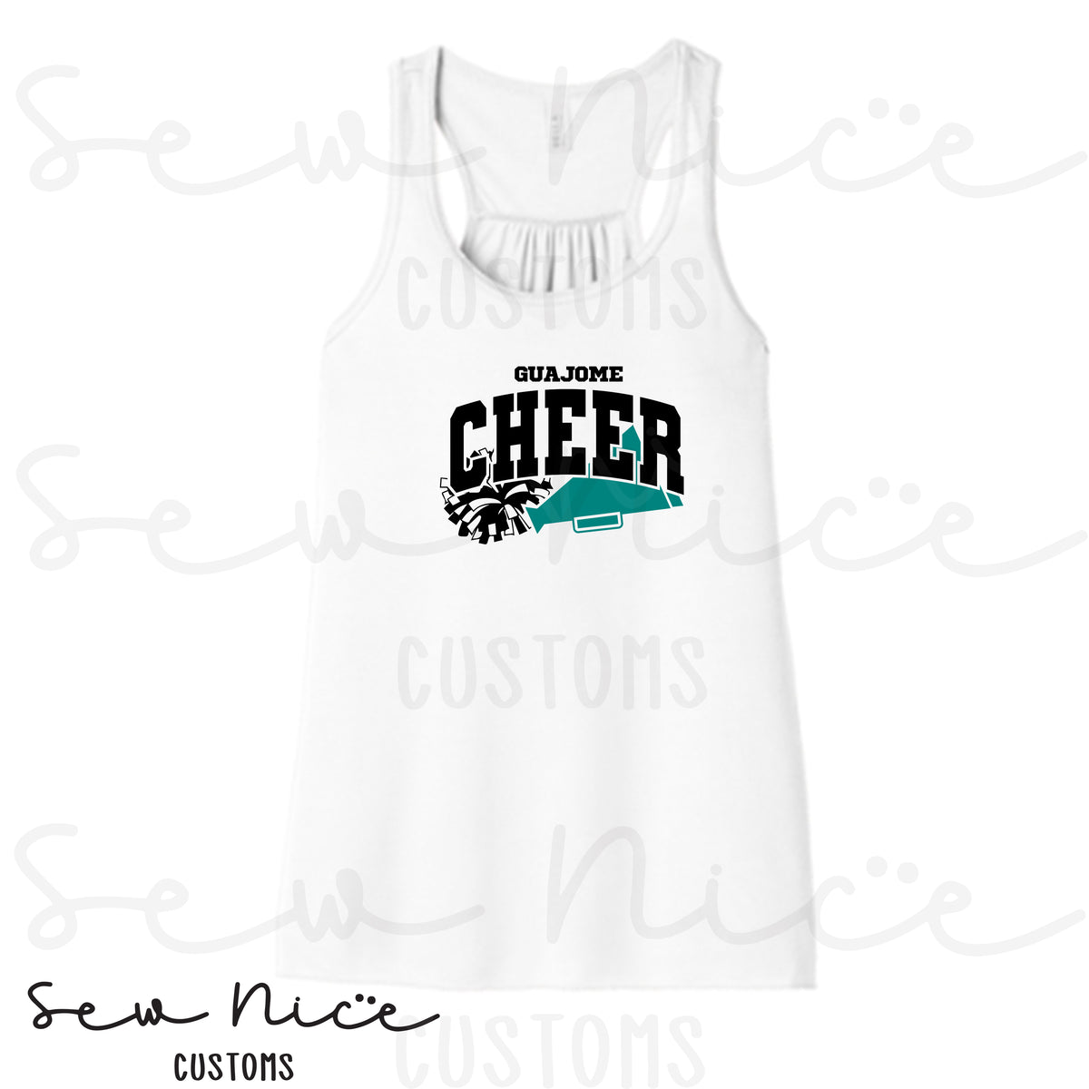 Guajome Megaphone Design- Ladies Flowy Tank Top