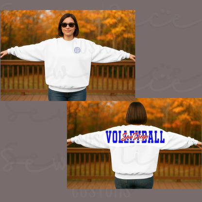 San Diego Volleyball Shoulder Print Sweatshirt
