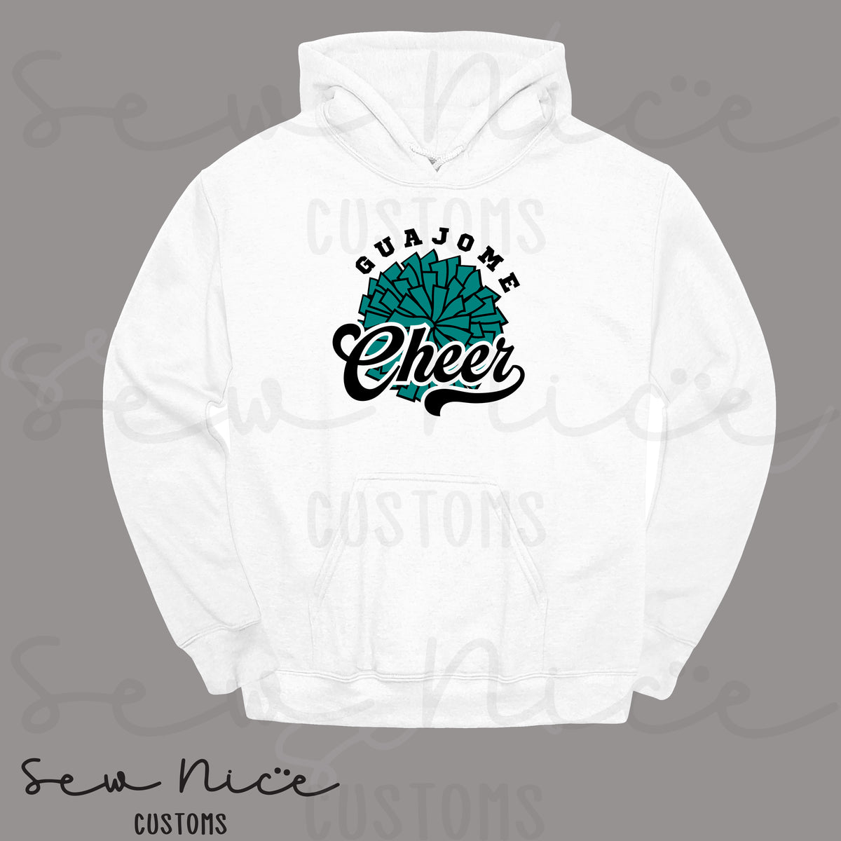Guajome Pom Pom Single Print- Hoodie