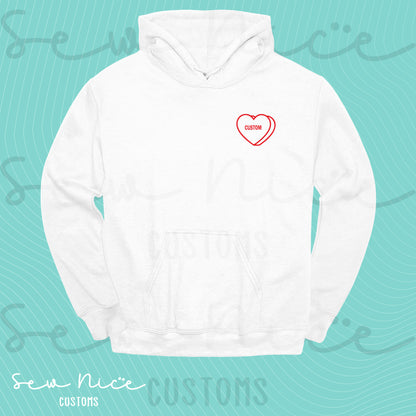 Embroidered Conversation Heart