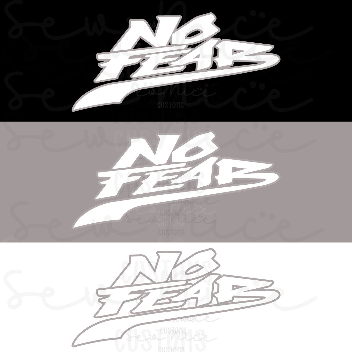 No Fear Swoosh Design