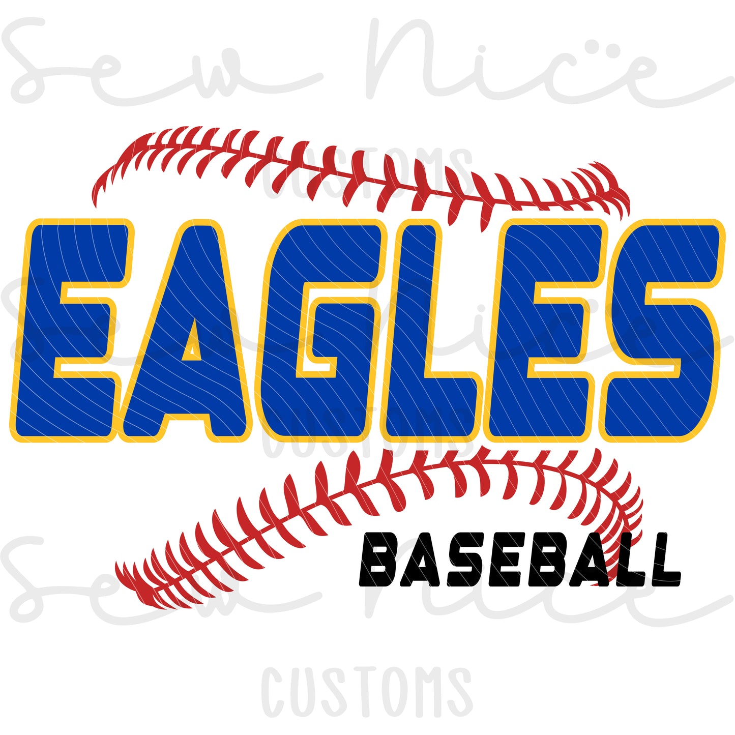 EAGLES Seam Design- Ladies V-Neck