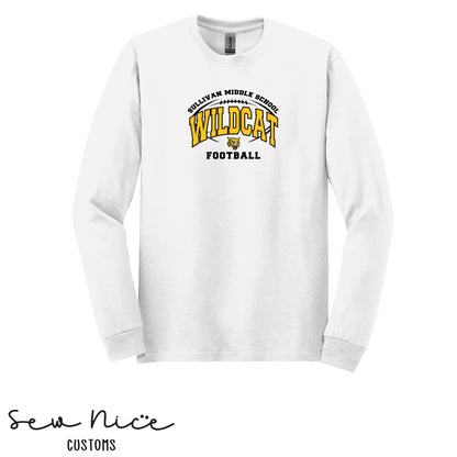 Sullivan Wildcat Football- Unisex Adult/Youth Long Sleeve Shirt
