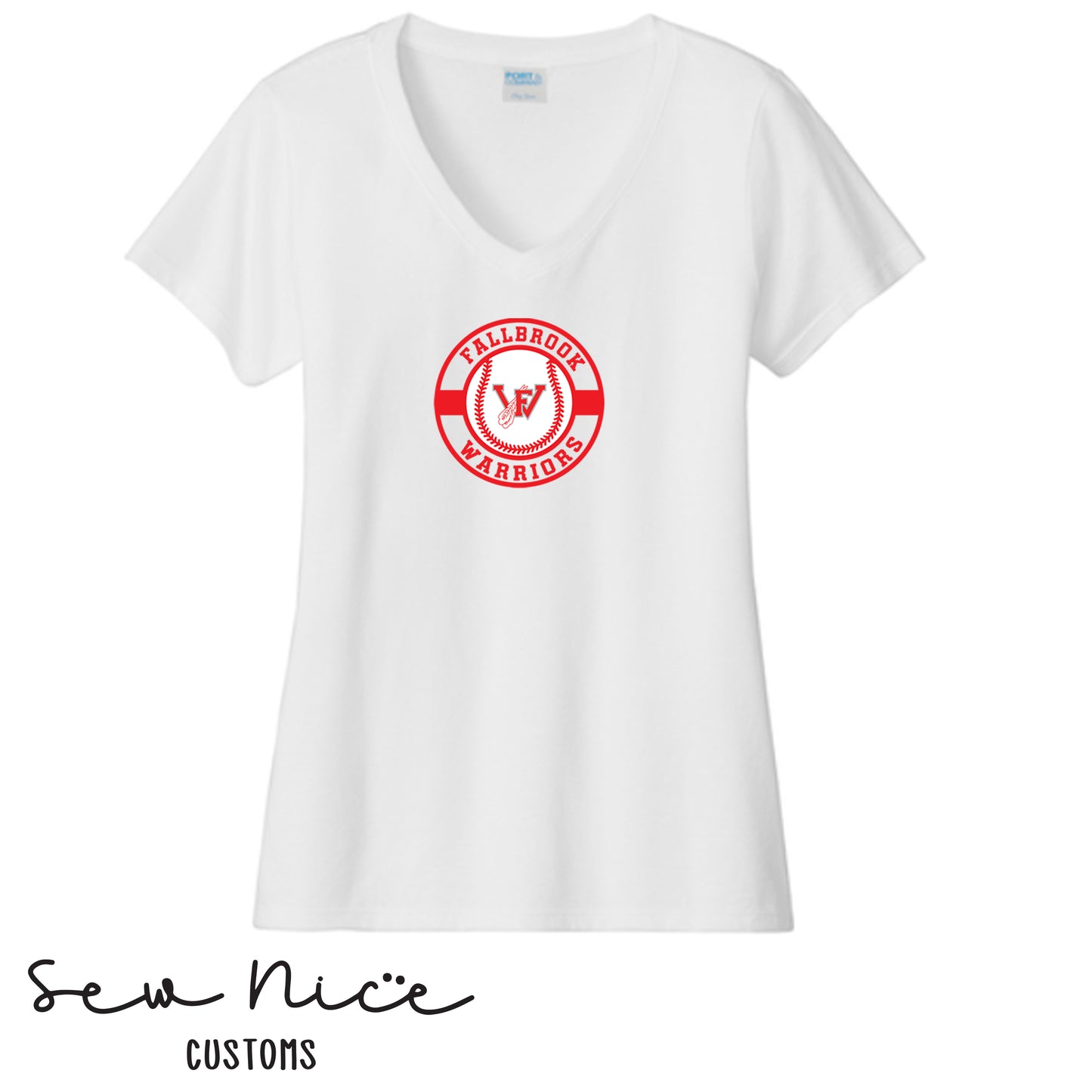 Circle Design- Women's V-Neck