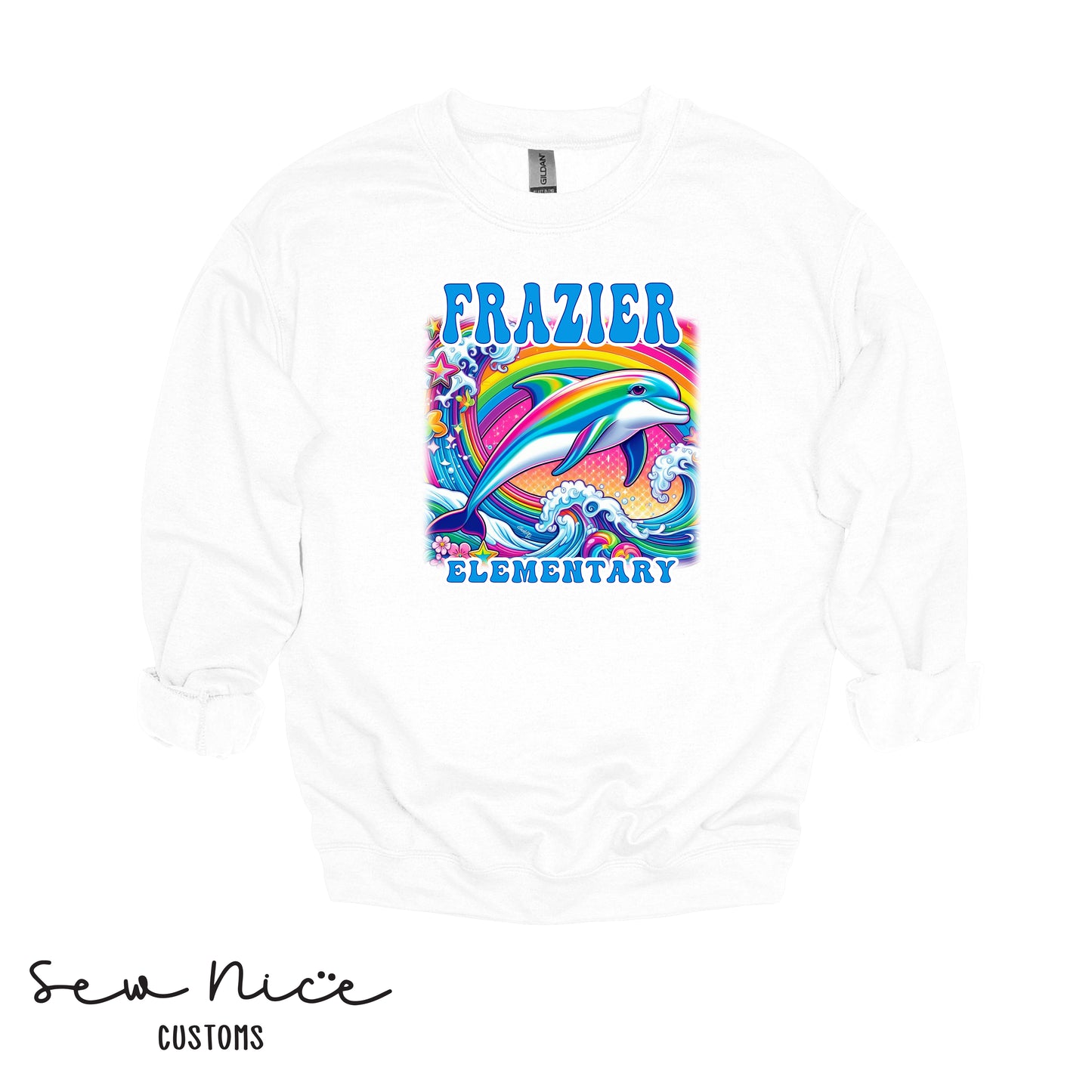 Frazier- LISA FRANK Design- Unisex Adult/Youth Crewneck Sweatshirt