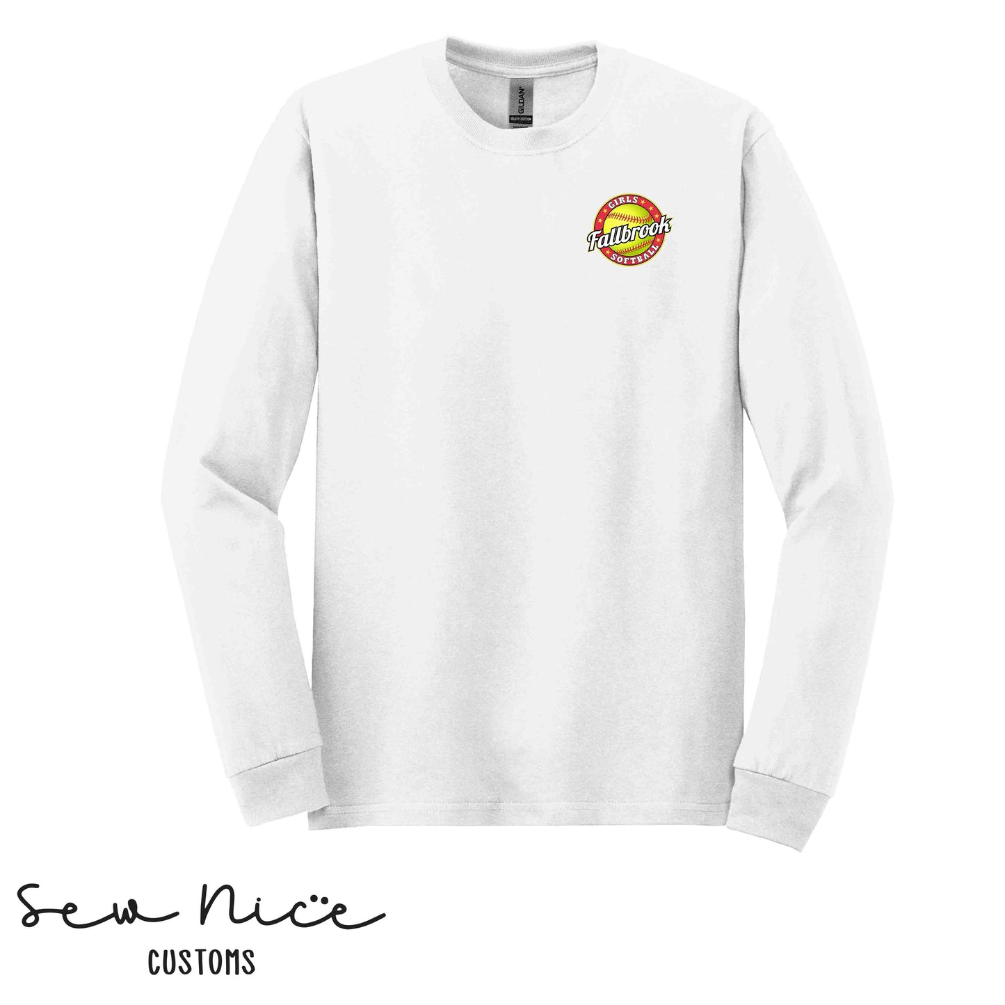 Fallbrook Girls Softball Logo- Unisex Long Sleeve Shirt