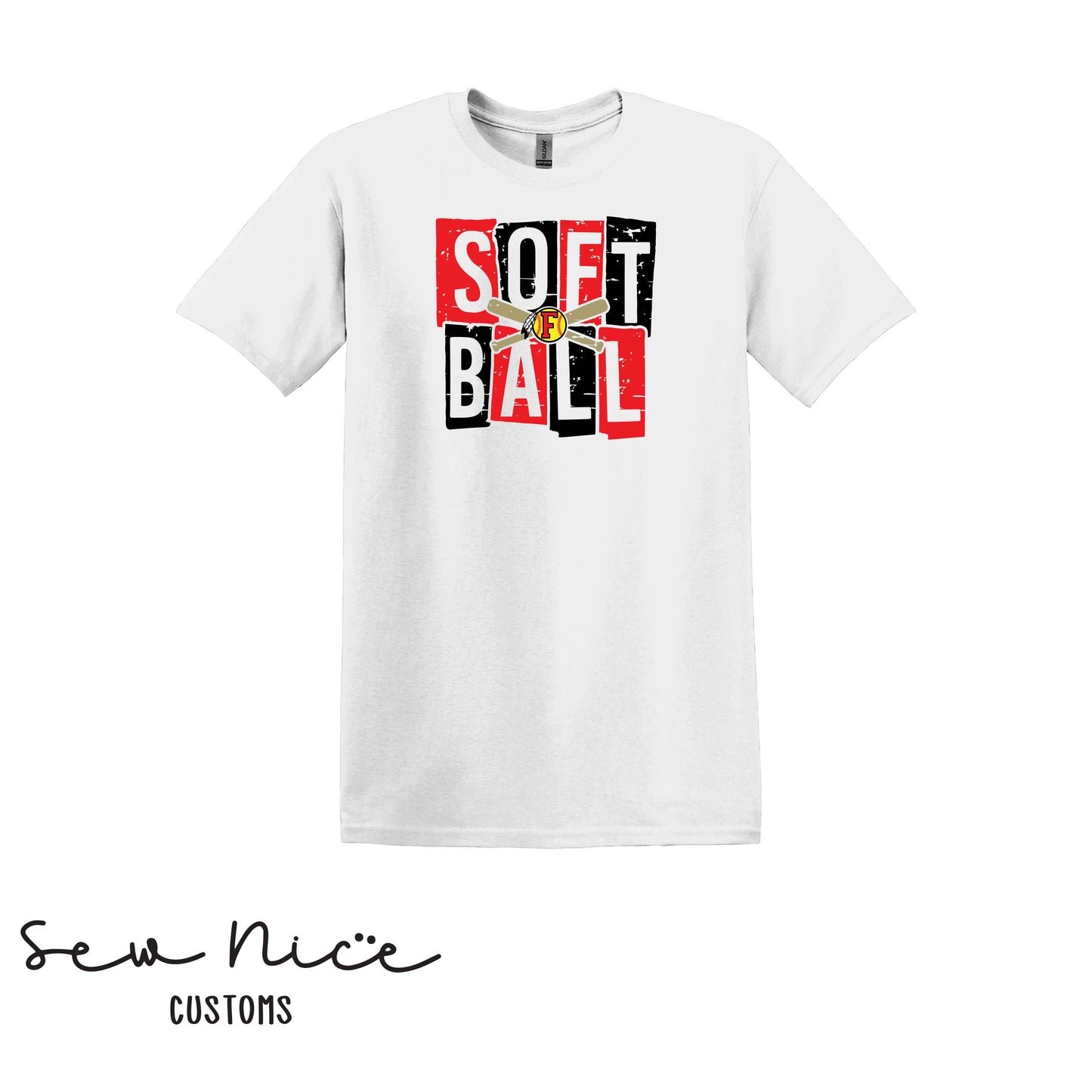 FHS Softball Blocks- Unisex Adult/Youth T-Shirt