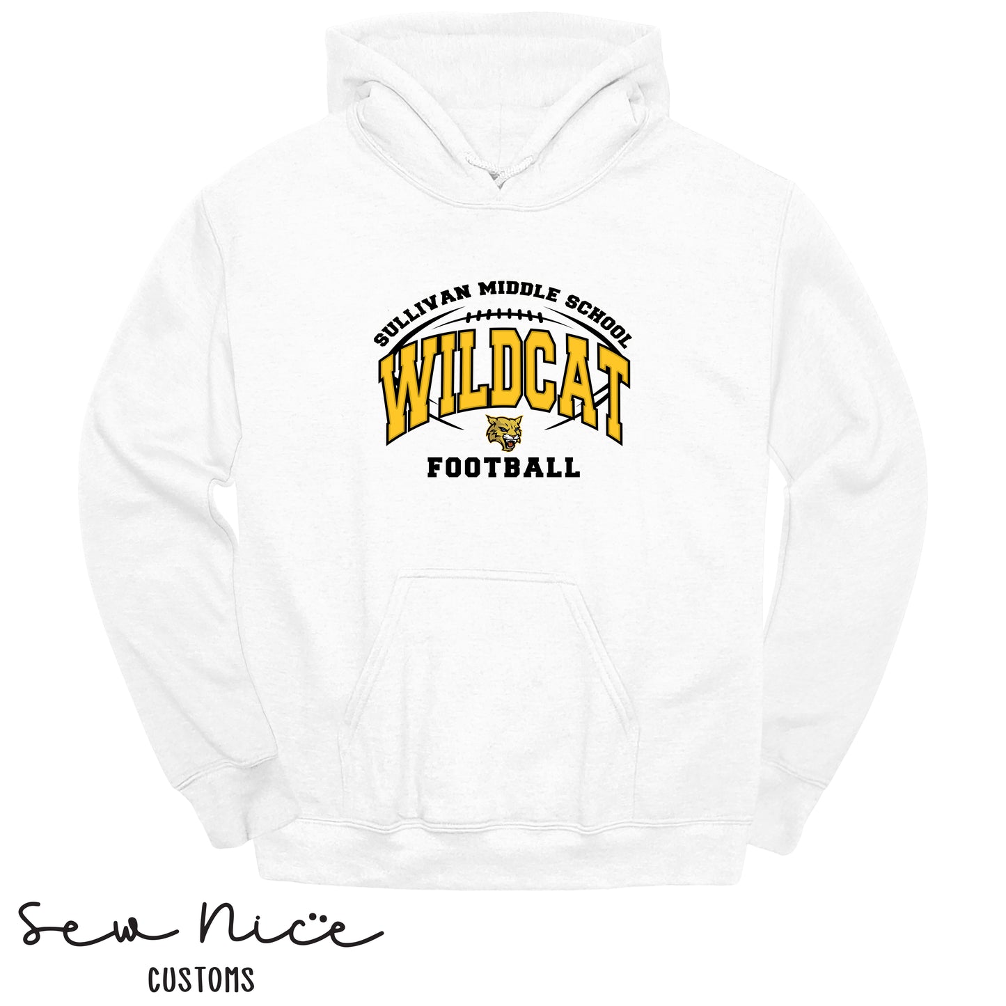 Sullivan Wildcat Football- Unisex Adult/Youth Hoodie