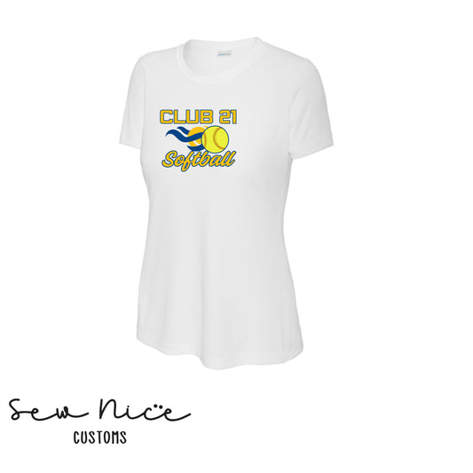 Club 21 Softball- Ladies Dri Fit Shirt