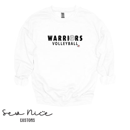 Warriors Ball Volleyball- Unisex Adult/Youth Crewneck Sweatshirt