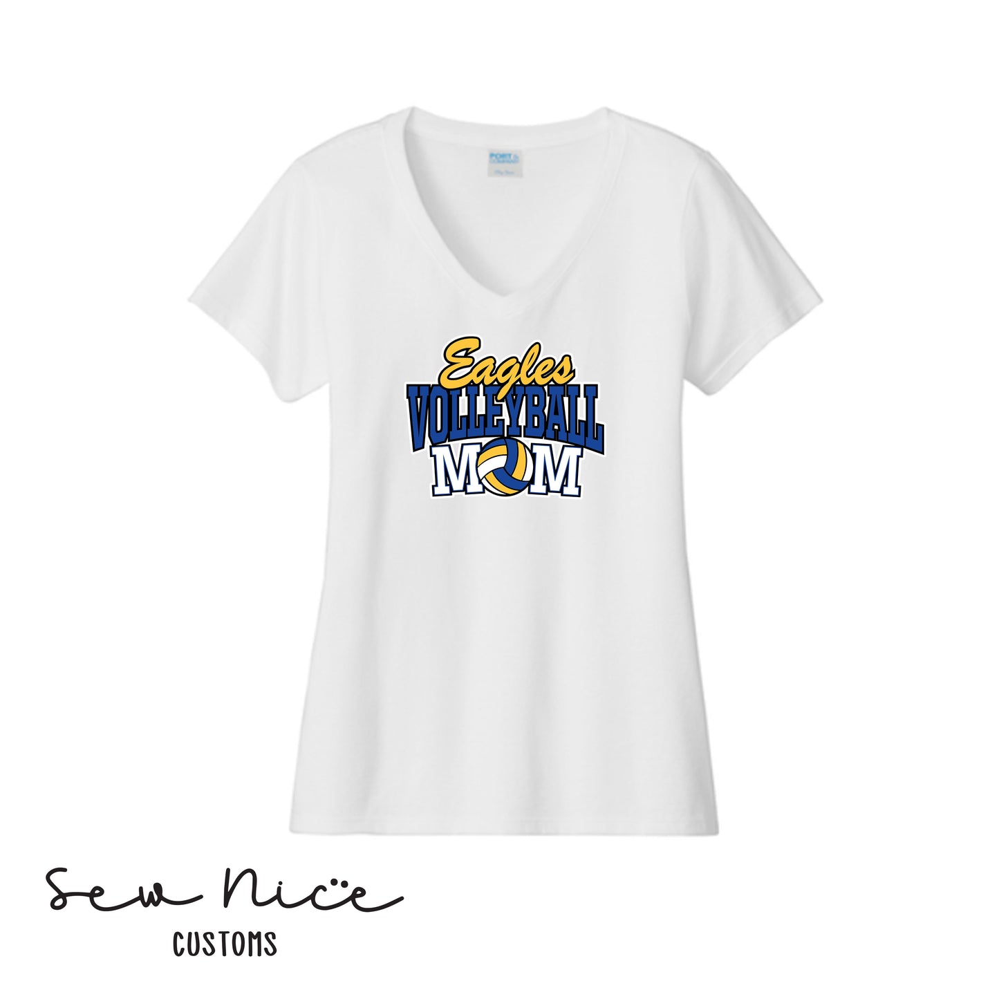 SP Eagles Volleyball MOM - Ladies V-Neck