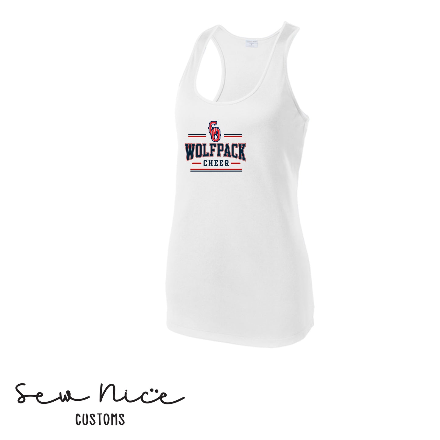 Go Wolfpack Cheer- Ladies Dri Fit Tank Top