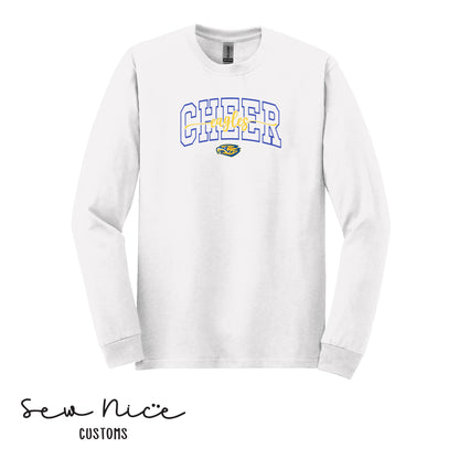 CHEER Eagles Script- Unisex Adult/Youth Long Sleeve Shirt