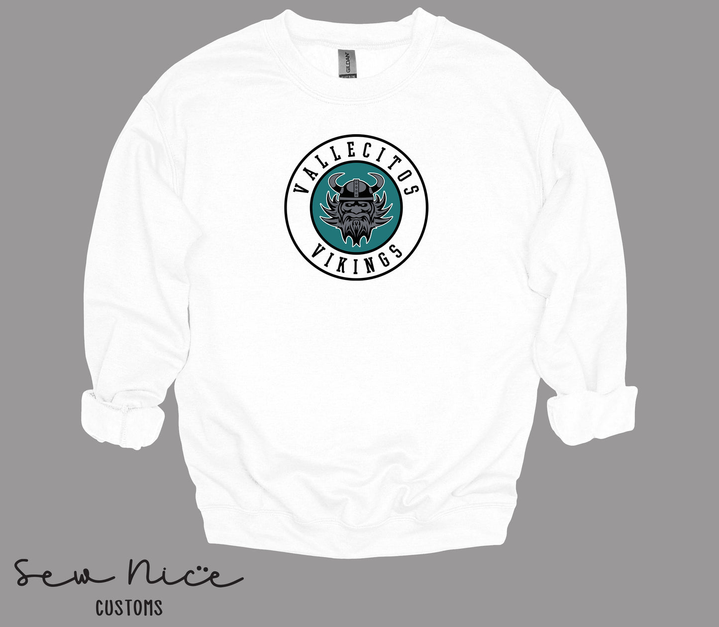 Vallecitos Logo- Unisex Adult/Youth Crewneck Sweatshirt
