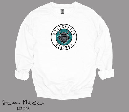 Vallecitos Logo- Unisex Adult/Youth Crewneck Sweatshirt