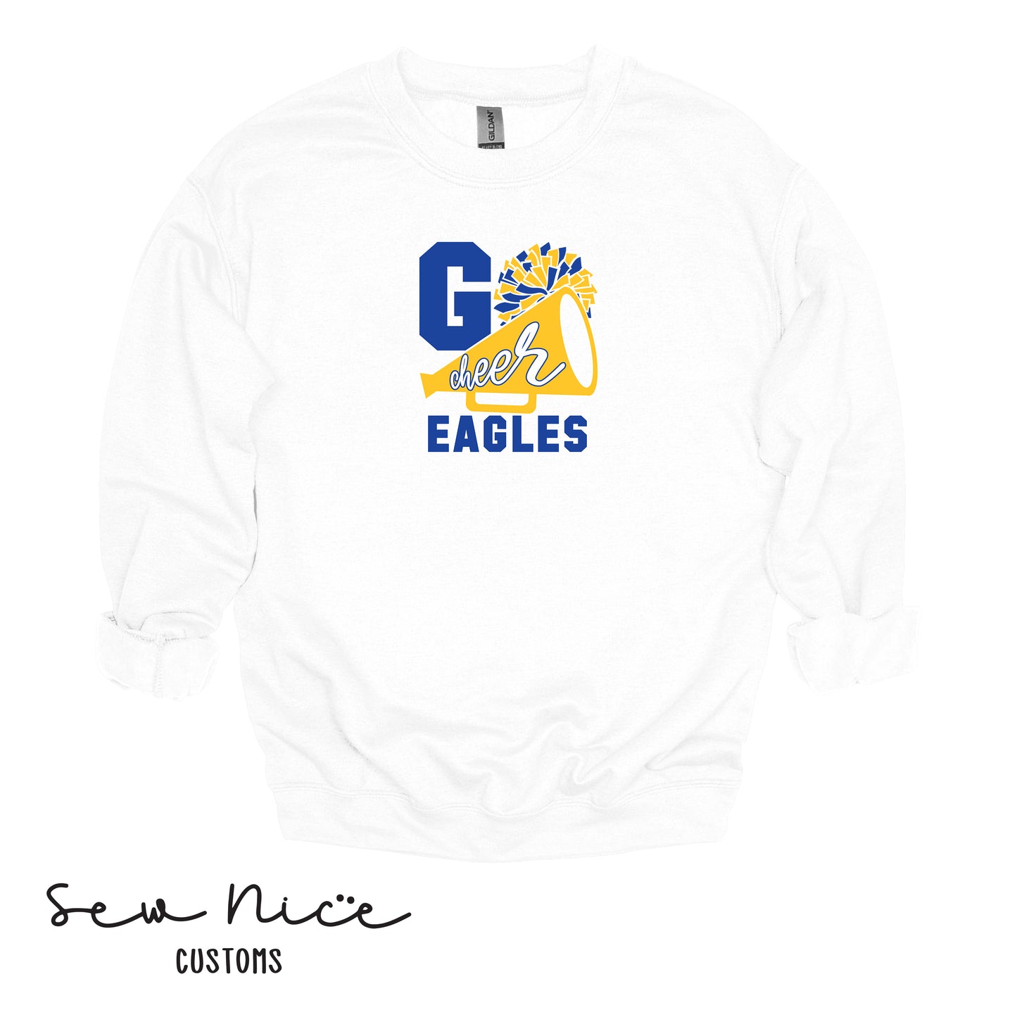 GO CHEER Eagles- Unisex Adult/Youth Crewneck Sweatshirt