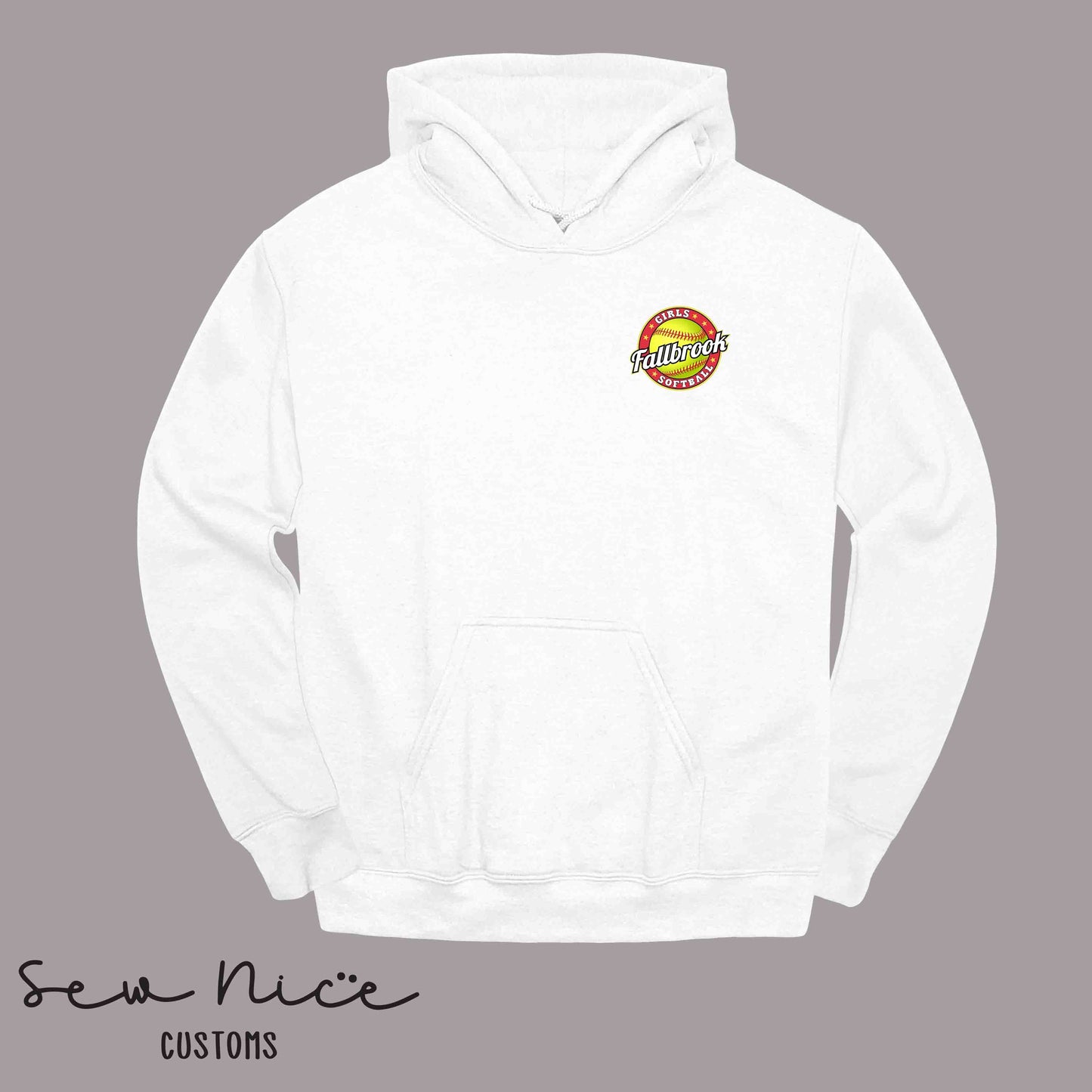 Fallbrook Girls Softball Logo- Unisex Hoodie