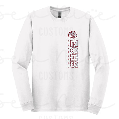 ECHS Softball- Unisex Adult/Youth Long Sleeve Shirt