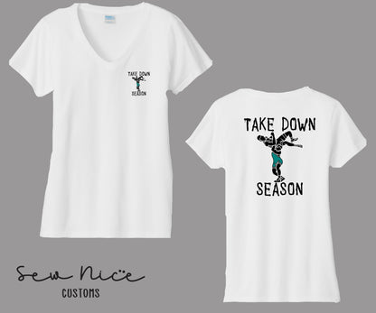 Guajome Take DOWN Design- Ladies V-Neck