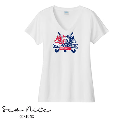 GO Wolfpack Field Hockey Ladies V-Neck Shirt