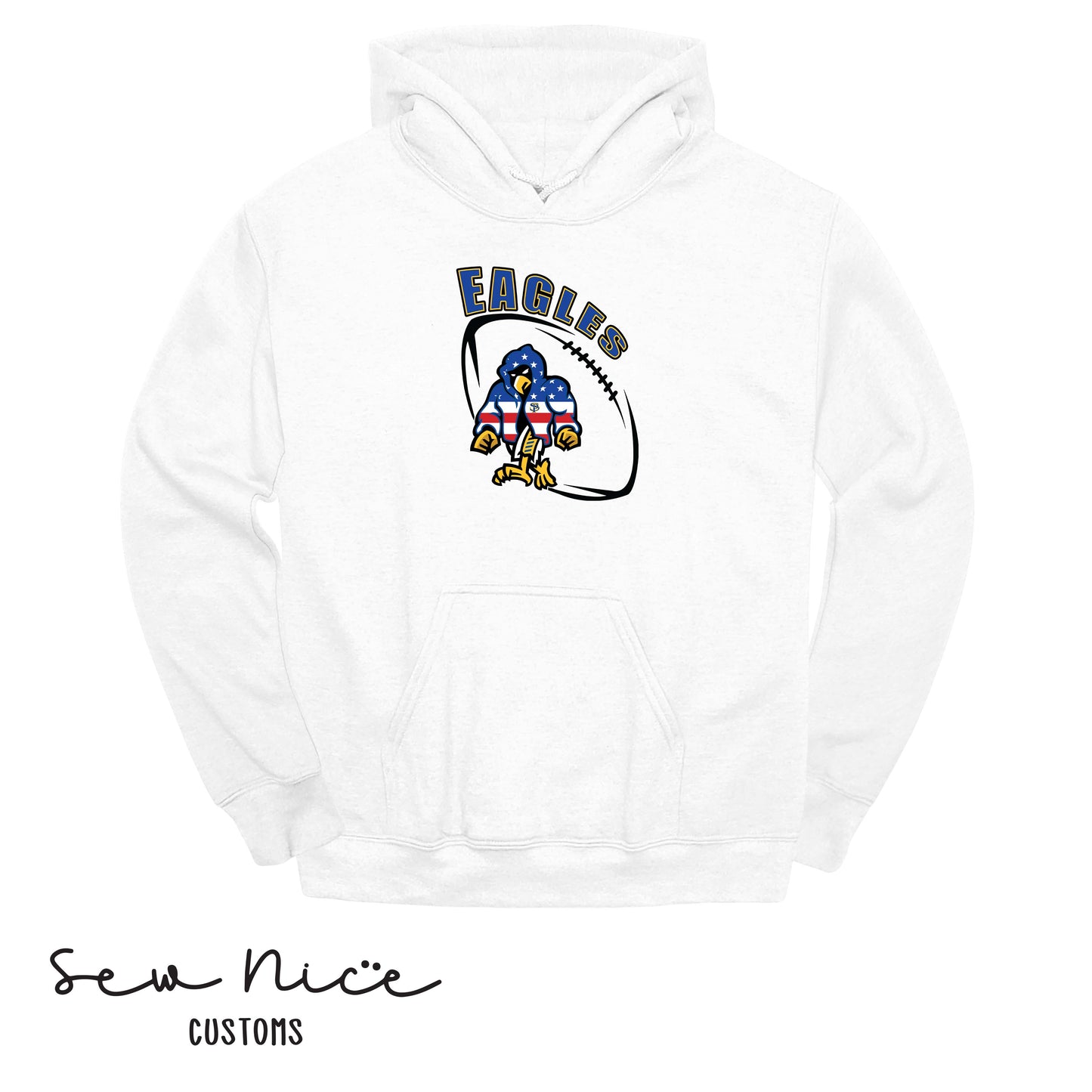 SP Eagles American Flag Robe- Unisex Adult/Youth Hoodie