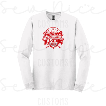 Fallbrook Youth Baseball -ALL STARS 2026-Unisex Long Sleeve Shirt