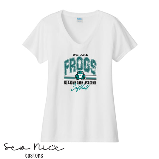 Guajome-Vintage-Softball-Ladies V-Neck Shirt