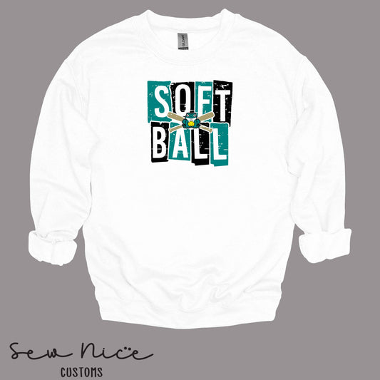 Guajome Block Softball- Unisex Adult/Youth Crewneck