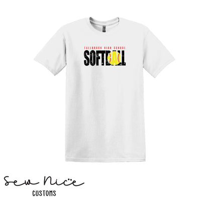 Fallbrook High School Softball- Unisex Adult/Youth T-Shirt