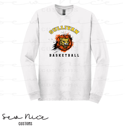 Splatter Sullivan Basketball- Unisex Adult/Youth Long Sleeve Shirt
