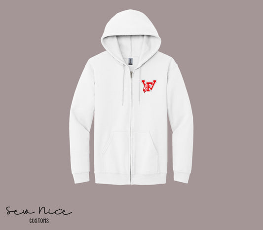 FW 12u Logo- Unisex Adult/Youth Full Zip Hoodie