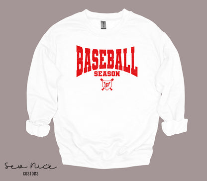Baseball Season- Unisex Adult/Youth Crewneck Sweatshirt