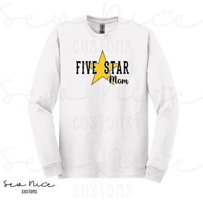 Five Star Mom/Custom- Adult/Youth Long Sleeve Shirt