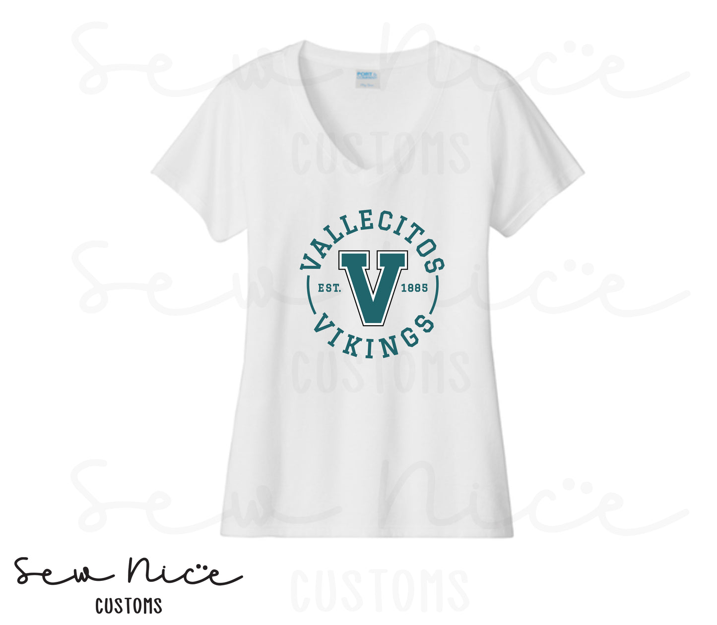 Vallecitos V-Logo- Ladies V-Neck Shirt