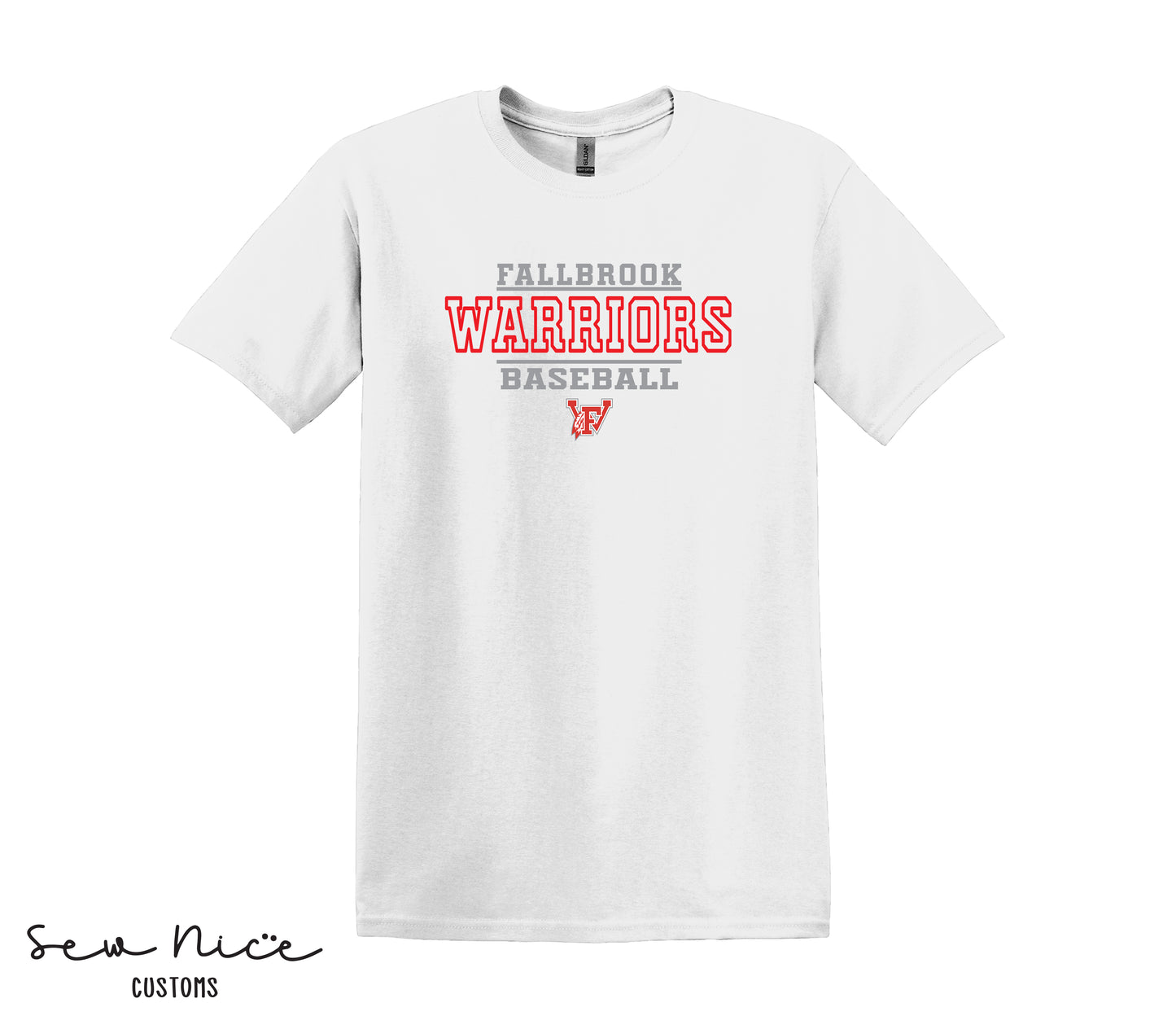 Fallbrook 12u Warriors Baseball - Unisex Adult/Youth T-Shirt