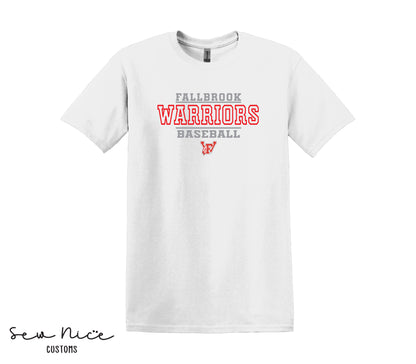 Fallbrook 12u Warriors Baseball - Unisex Adult/Youth T-Shirt