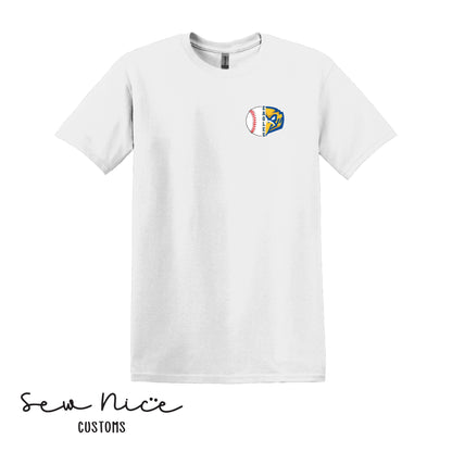 Split Baseball & Eagle Face- Unisex Adult/Youth T-Shirt