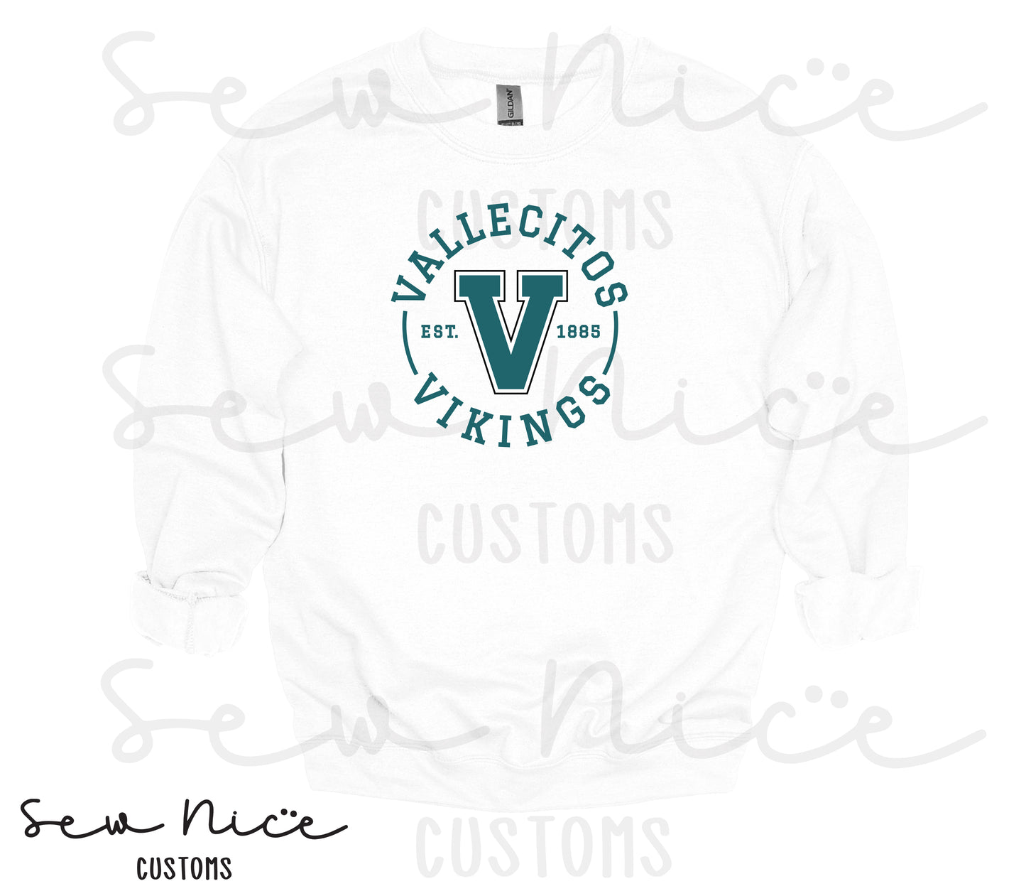 Vallecitos V-Logo- Unisex Crewneck Sweatshirt