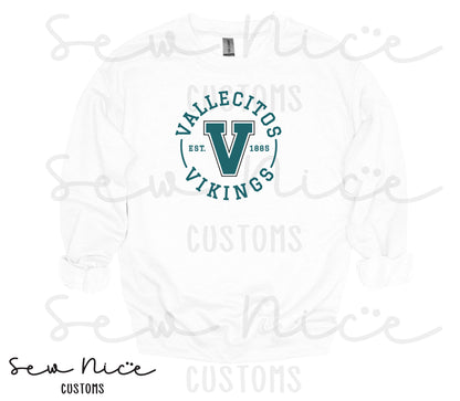 Vallecitos V-Logo- Unisex Crewneck Sweatshirt